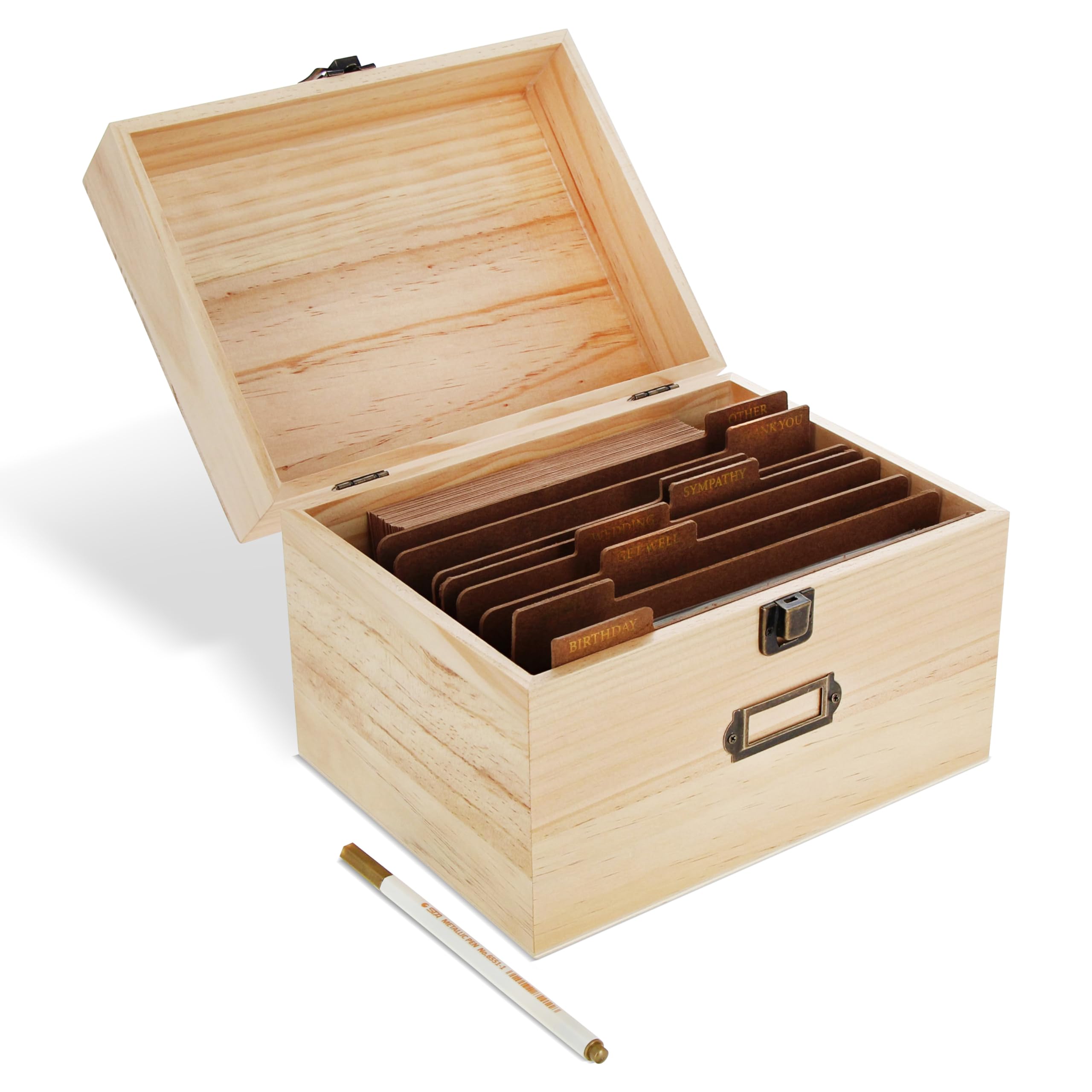 Amazon.com: CraftyBook Greeting Card Organizer Box with Dividers